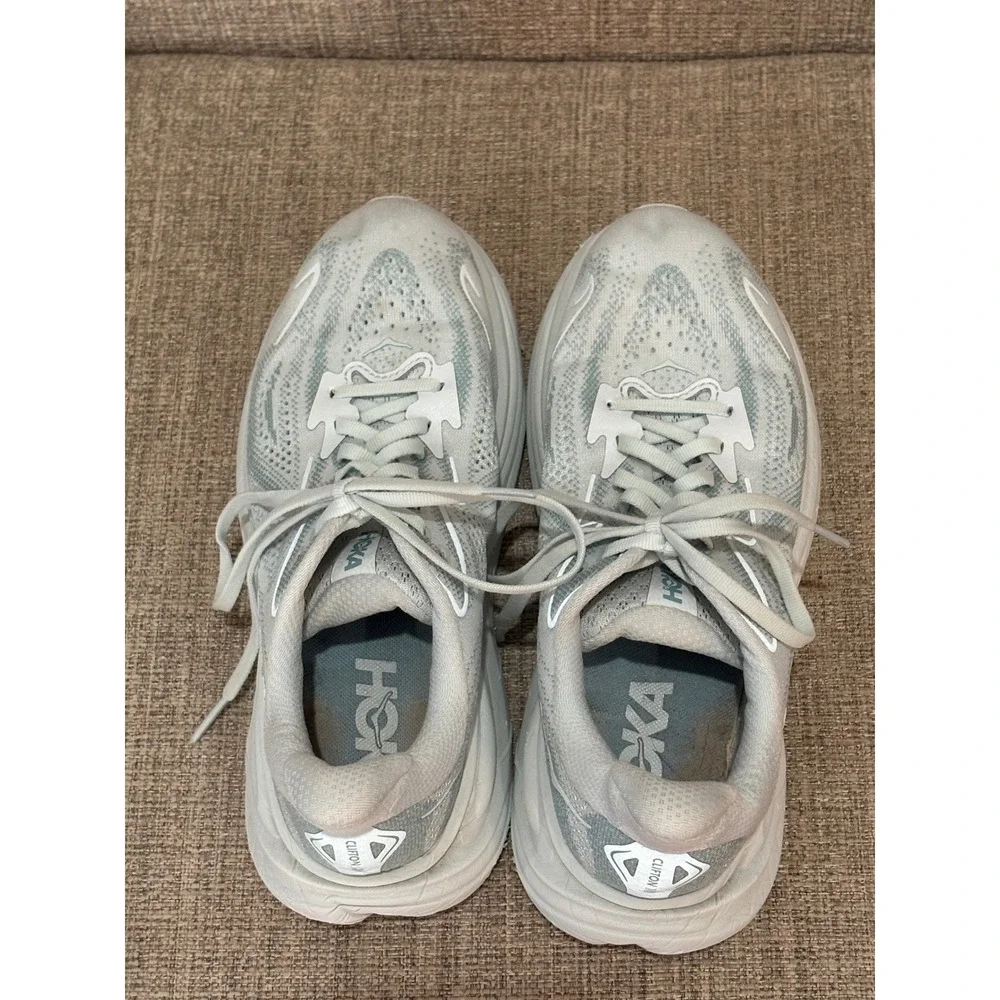 Hoka Clifton 9 Women Running Shoes 8B Day Dream Ice Water 1162031-DTDR